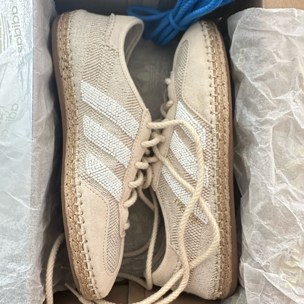 Adidas Cream and White Gazelle Clot Halo Ivory Sneakers